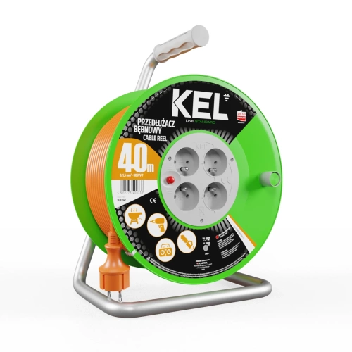 Przedłużacz bębnowy 40 m KEL W-97047