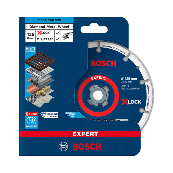 Tarcza do cięcia metalu 125mm Bosch Expert X-LOCK 2608900533