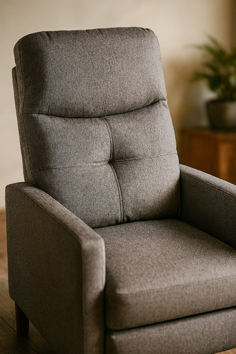 Fotel rozkładany Belivio VENICE grafitowy