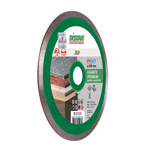Tarcza diamentowa Granite Premium 1A1R 200x1,8x10x25,4 Distar 11320061015