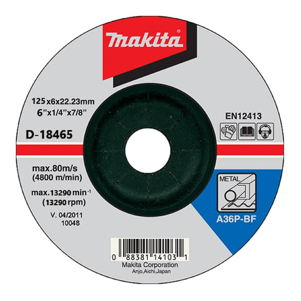 20 tarcz do szlifowania Makita D-18465-20 125 x 6