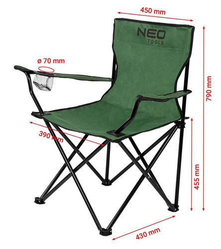Krzesło kempingowe NEO Tools 63-157