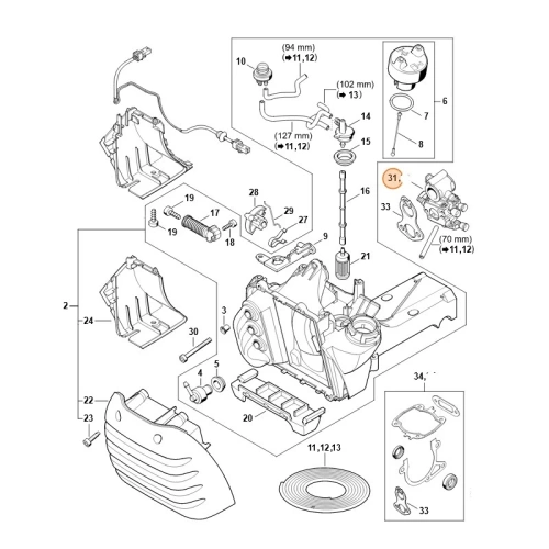 Gaźnik Stihl 4238/03 42381200603