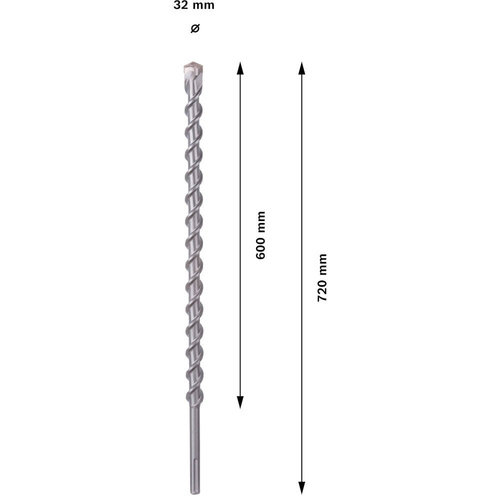 Wiertło do kamienia 32x600x720 mm Bosch 1618596506