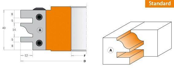 Głowica D=120 I=40 F=30 CMT 694.014.30