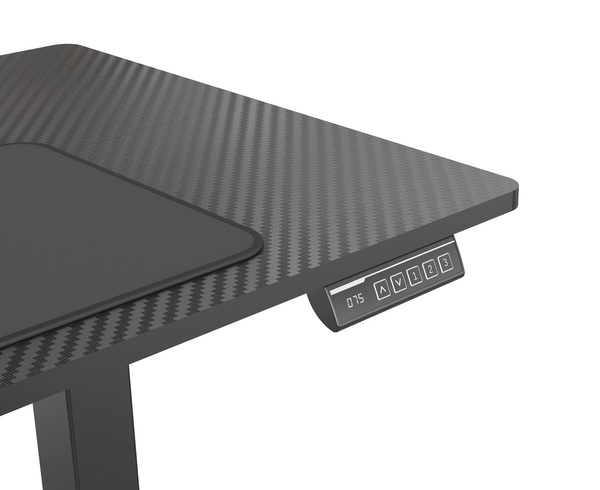 Biurko elektryczne 120x60 cm Zyonix TEVON Black Carbon