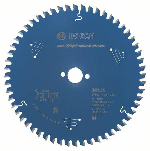 Tarcza pilarska Expert for High Pressure Laminate 190x20 Bosch 2608644134
