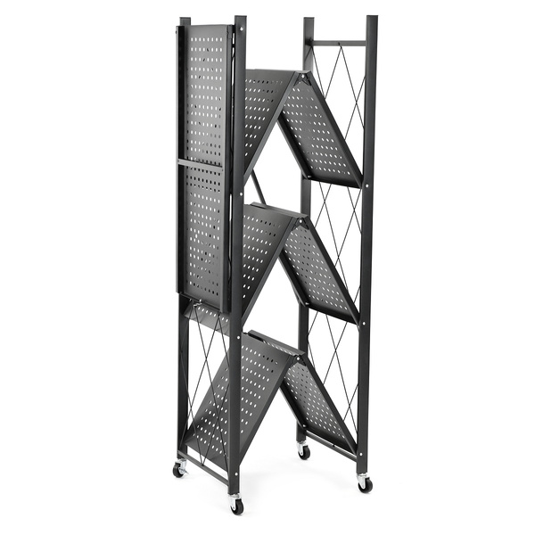 Regał Belivio SIMON Black 4-poziomowy