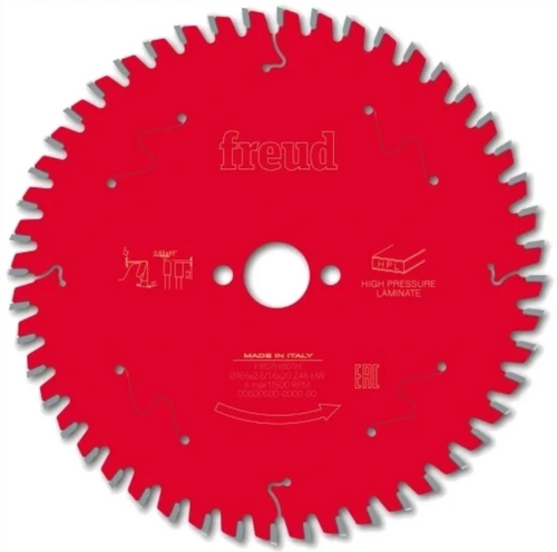 Tarcza do cięcia HPL, laminatów, Corianu 165x2,6/1,6x20mm Z48 FR07H001H 