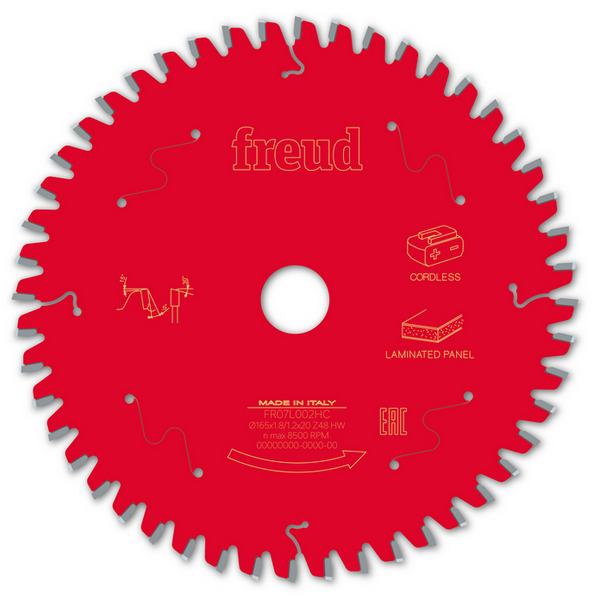 Tarcza do paneli laminowanych 165x1.8/1.2x20 mm Z48 Freud FR07L002HC