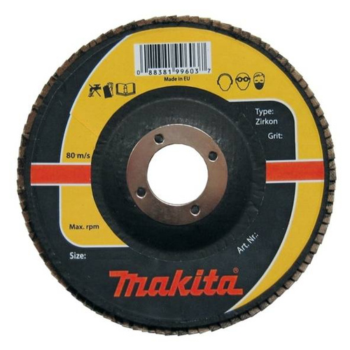 Tarcza ścierna Makita ZIRKON listkowa 125x22,23mm K80