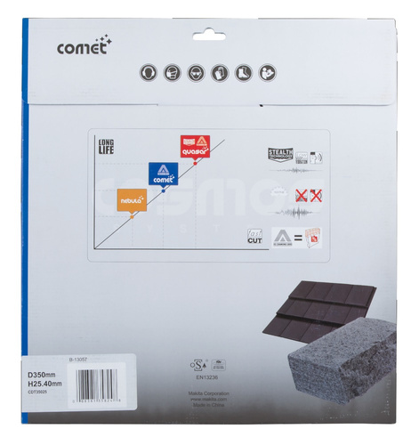 Tarcza tnąca do betonu, diamentowa Makita Comet, 350 x 25,40 B-13057