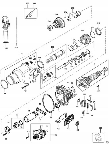 Uchwyt narzędzia do młotowiertarki Dewalt 584422-00