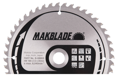 Tarcza tnąca Makita B-08953 Makblade 190x20mm; 48Z