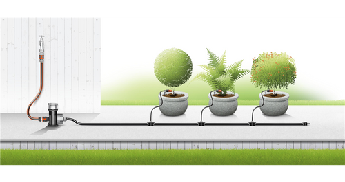 Gardena Micro-Drip-System - zestaw podstawowy M do roślin doniczkowych Gardena 13001-20