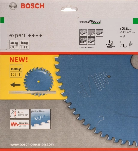 Tarcza do drewna Bosch Expert 216X30X2.4/1.8X48T