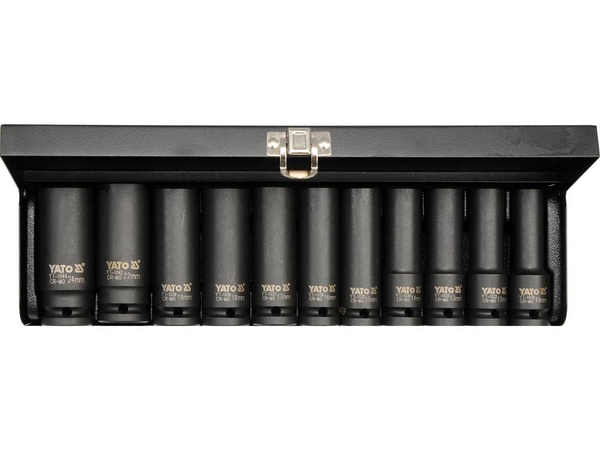 Zestaw 11 szt. nasadek udarowych 1/2" Yato YT-1054