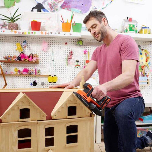 Szlifierka oscylacyjna akumulatorowa Mouse Black Decker BDCDS18-QW