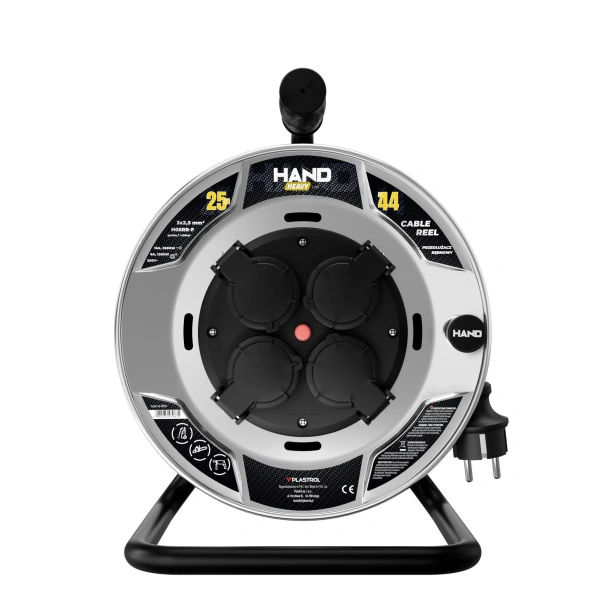 Przedłużacz bębnowy Plastrol PB-HEAVY/S/25M/3X2,5/H05RR-F HAND W-00913