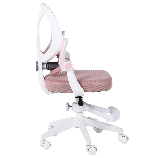 Fotel obrotowy Belivio VIVO różowy WER89084-outlet