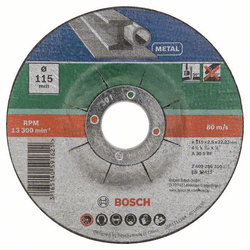 5-częściowy zestaw tarcz tnących, wygiętych, do metalu A 30 S BF 115x22,23 Bosch 2609256332