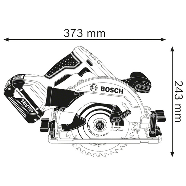 Pilarka tarczowa Bosch GKS 18V-57 G