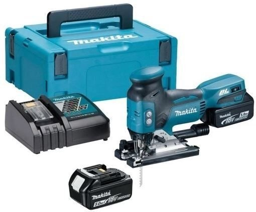 Akumulatorowa wyrzynarka LXT MAKPAC, DJV181RTJ Makita + 2 x akumulator + ładowarka + walizka