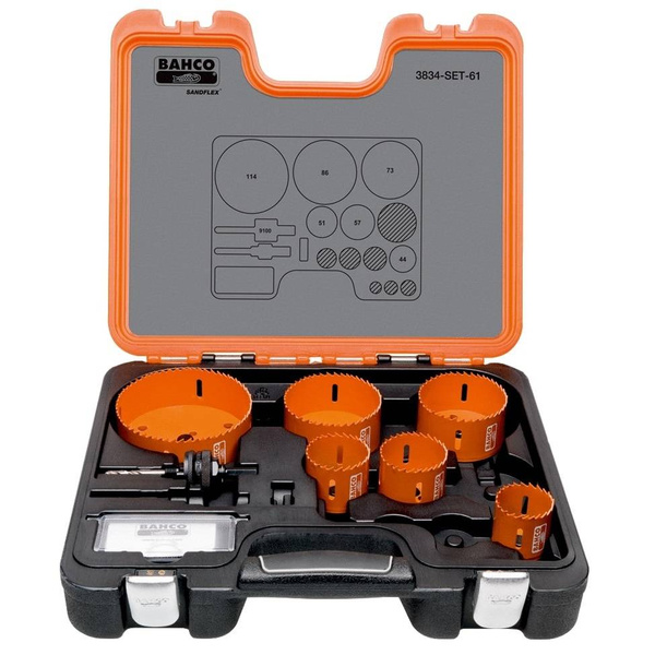 Zestaw otwornic bimetalowych Bahco 3834-SET-61