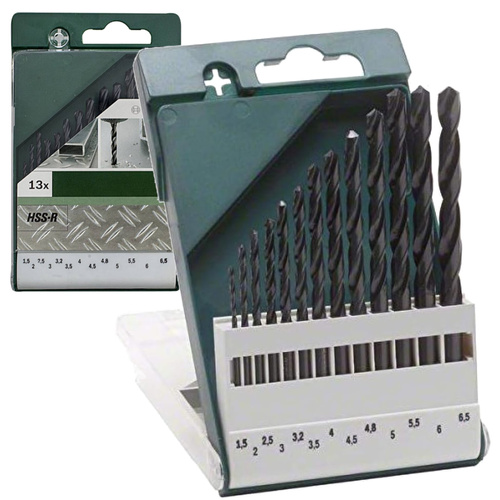 Wiertła do metalu Bosch 2609255031 - zestaw 13 sztuk