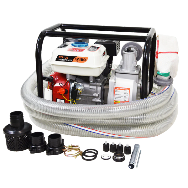 Pompa spalinowa IBO BZP-20 z wężami i akcesoriami