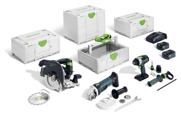 Akumulatorowy zestaw Combo - Cieśla HKC 55/TPC 18/AGC 18/TB 137 Festool 578025