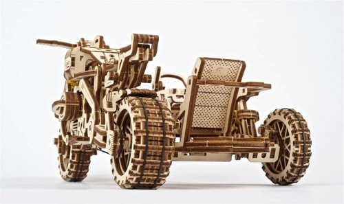 Motocykl Scrambler UGR-10 z bocznym wózkiem UGEARS 70137