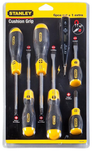 Zestaw 6 szt. wkrętaków + tester napięcia Stanley FatMax 0-65-009