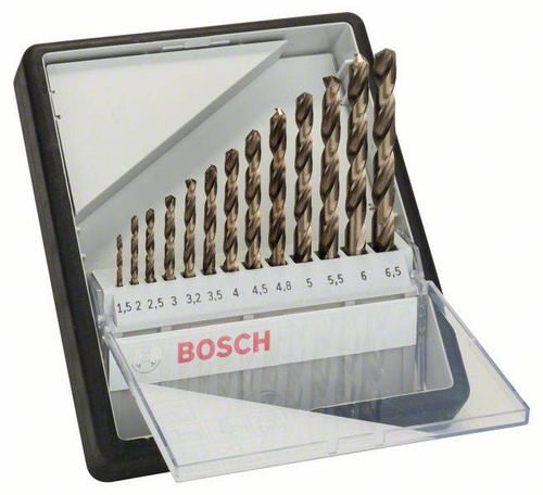 13-elem. zestaw wierteł do metalu Robust Line HSS-Co, 1,5–6,5 mm Bosch 2607019926