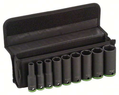 9-elem. zestaw nasadek, 10–27 mm Bosch 2608551101