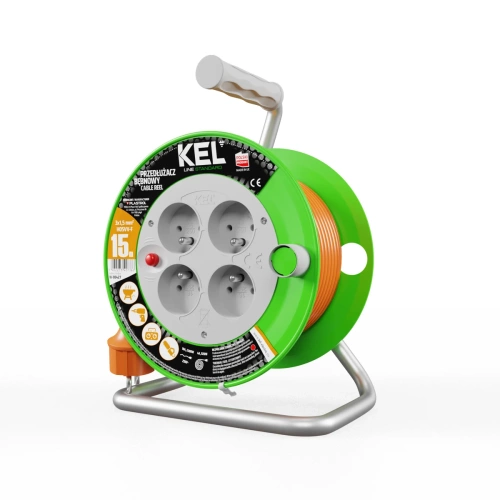 Przedłużacz bębnowy 15 m KEL W-98427
