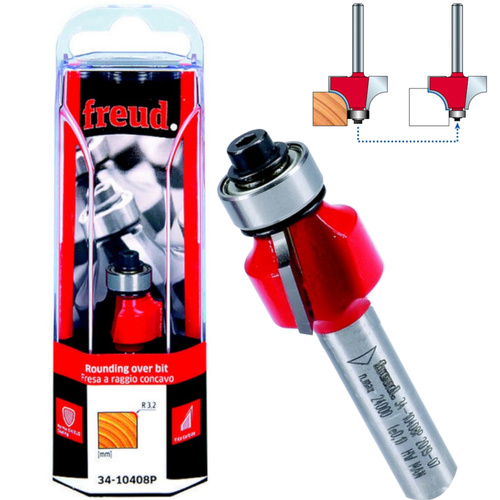 Frez zaokrąglający do drewna Freud R3,2 D19 S8 mm 34-10408P