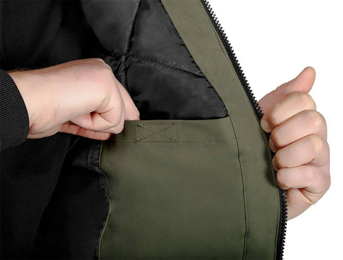 Kurtka ocieplana z kapturem OUTDOOR, zielona, NEO Tools 81-579-XXL