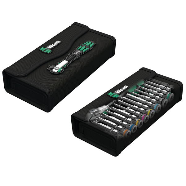 Zestaw kluczy nasadowych Wera 05004016001 + Grzechotka Zyklop Speed 1/4 8100 SA