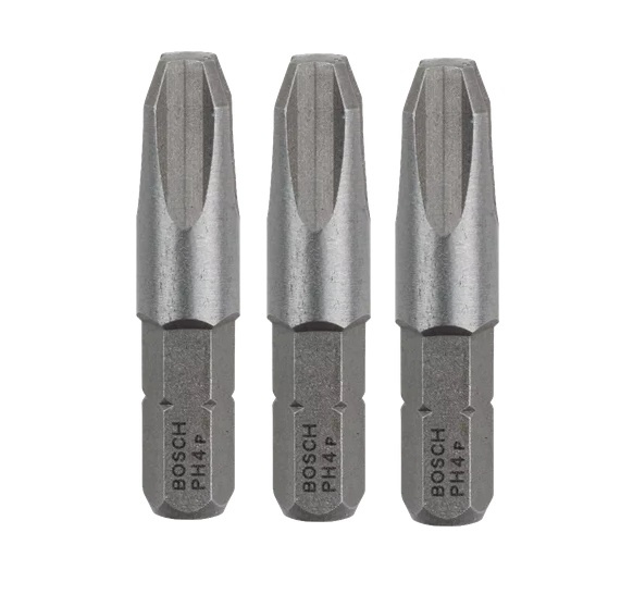 Zestaw 3 szt. bitów PH4 Bosch Extra Hart 2607001518