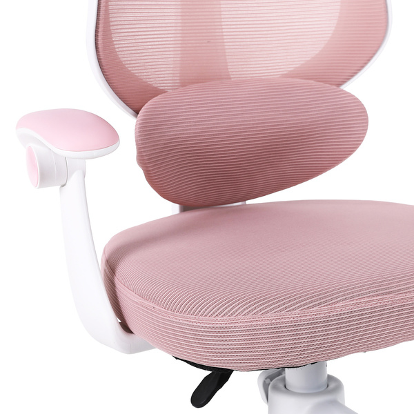 Fotel obrotowy Belivio VIVO różowy WER89084-outlet