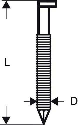 Gwóźdź łączony papierem, łeb D, SN34DK 75RG Bosch 2608200021