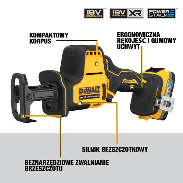 Pilarka szablasta Dewalt DCS369NT 