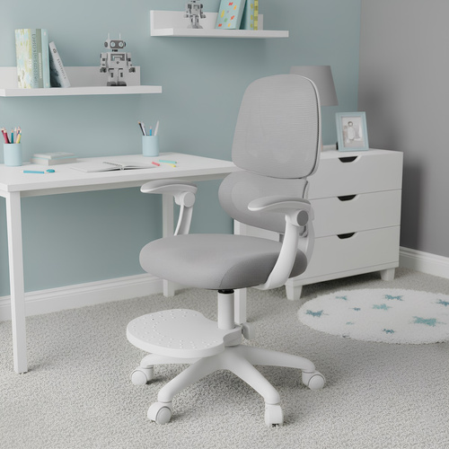 Fotel obrotowy Belivio OSKAR szary