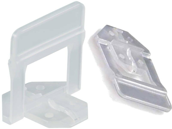 Zestaw 250 szt. klipsów 3D typu "T" 1,5 mm systemu poziomowania RLS 180B01MM3D0250 RAIMONDI