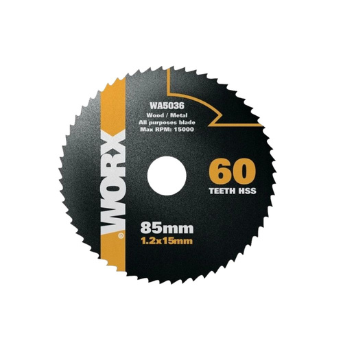 Tarcza do cięcia metalu 85mm 60T Worx WA5036