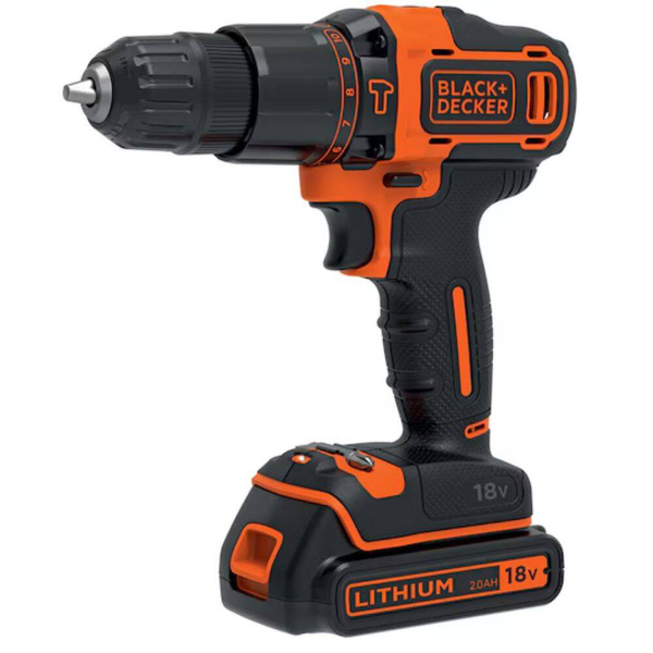 Wiertarko-wkrętarka z udarem Li-Ion 18V Black Decker (BDCHD18-QW)