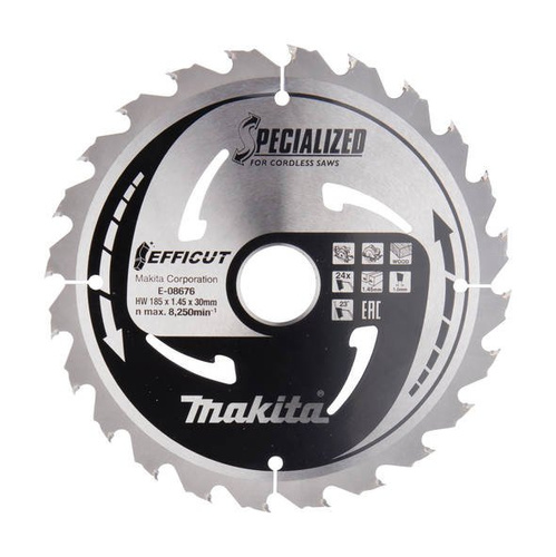 Tarcza tnąca 216 x 30 mm Efficut 80 zęby Makita E-08894