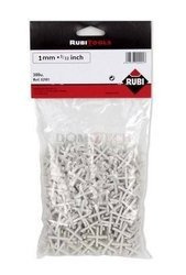 Krzyżyki dystansowe Rubi 1 mm (B-300 szt.) 02911