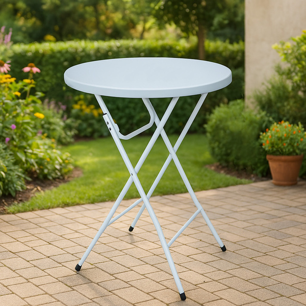 Stół koktajlowy Belivio SELENE WHITE